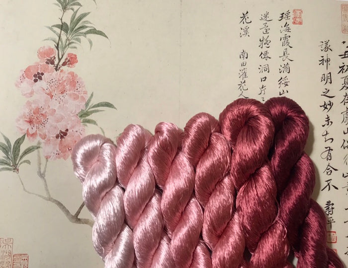 80m Suzhou Embroidery Untwisted Mulberry Silk Thread(#024 80m*6) - Ronghua Threads