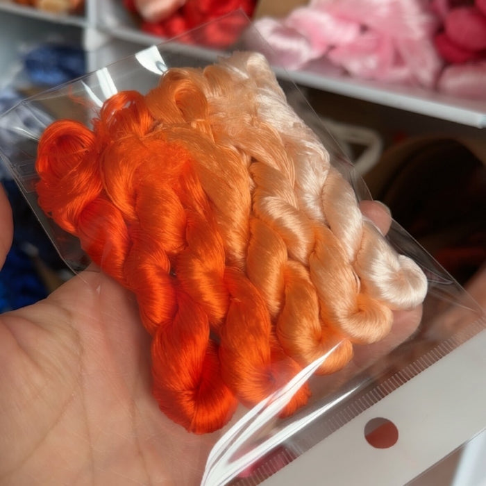 80m Suzhou Embroidery Untwisted Mulberry Silk Thread(#026 80m*5) - Ronghua Threads