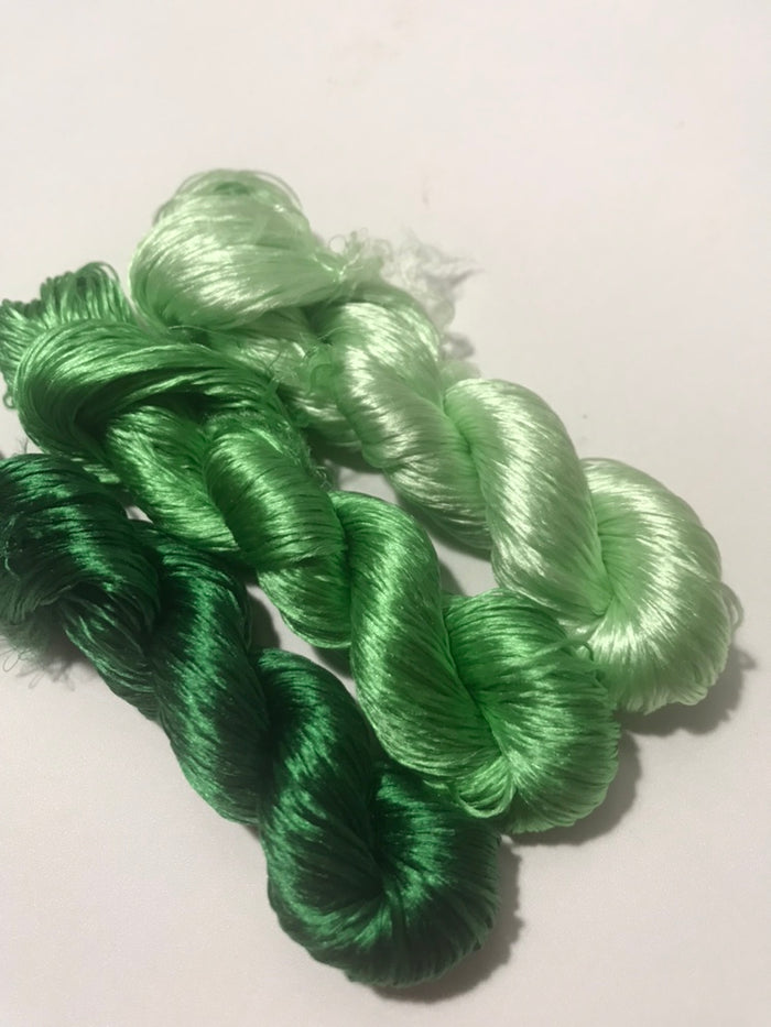 80m Suzhou Embroidery Untwisted Mulberry Silk Thread(#031(1-3) 80m*3) - Ronghua Threads