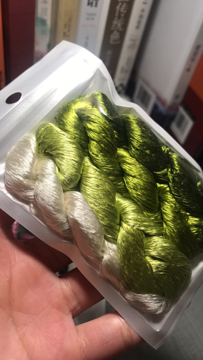 80m Suzhou Embroidery Untwisted Mulberry Silk Thread(#044(1-4) 80m*4) - Ronghua Threads