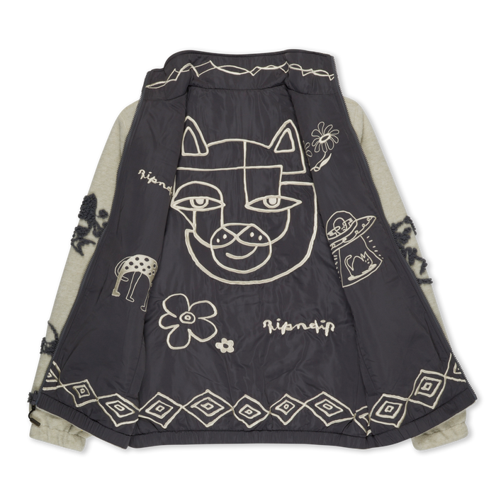 RIPNDIP Blonded Reversible Jacket (Sand / Charcoal)
