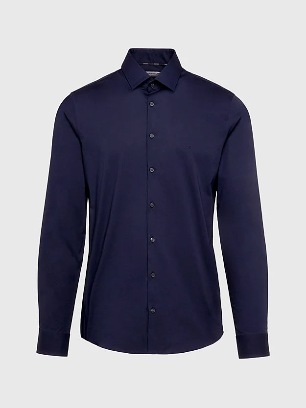 Calvin Klein Poplin Stretch Slim Shirt