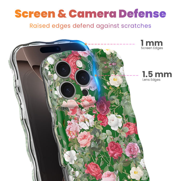 Garden Party Wavy Luxe MagSafe Case for iPhone â This premium floral maximalist iPhone case is a celebration of natureâs beauty.