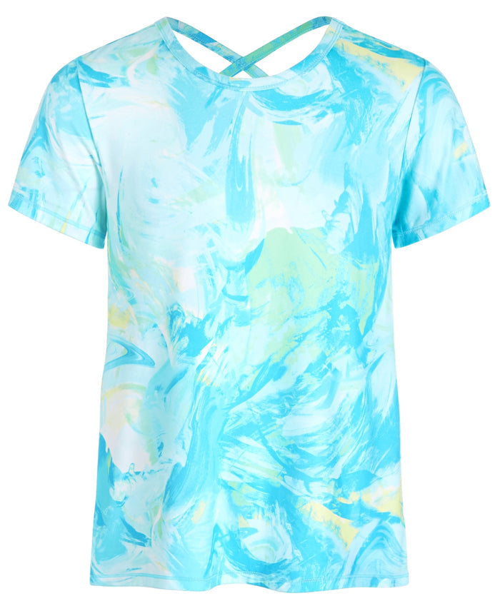 ID Ideology Toddler & Little Girls Printed Criss-Cross Short-Sleeved T-shirt - Sea Shore