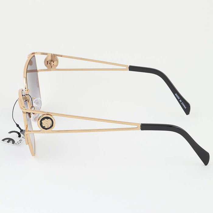 Lion Emblem Gradient Tinted Lens Sunglasses