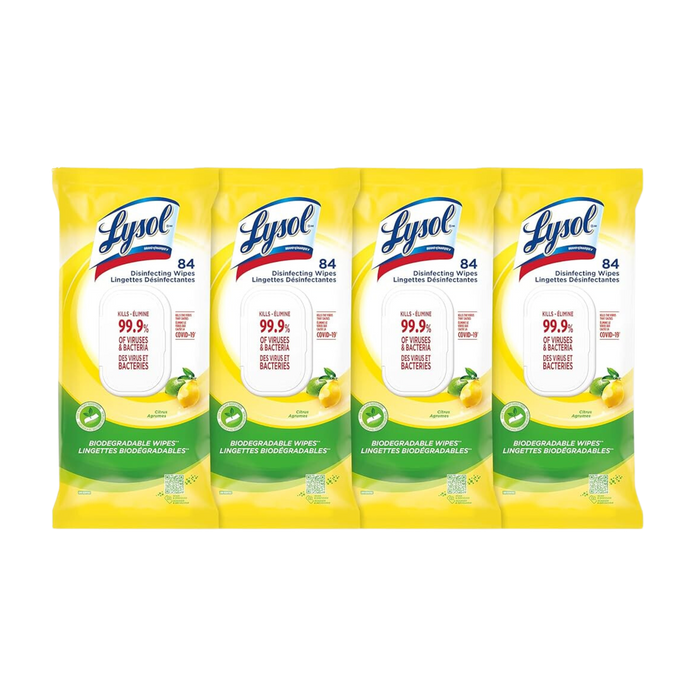 Lysol Citrus Disinfecting Wipes Flatpack