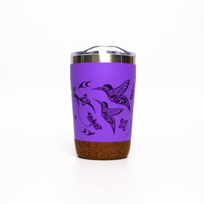 NATIVE NORTHWEST Cork Base Travel Mug - Hummingbird - 12oz