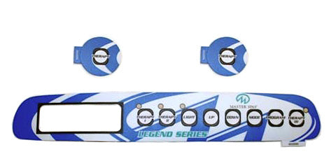 Master Spa X505270 2001 Legend 3 Pump Overlay Set Front View
