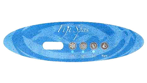 Master Spa X509044 4 Button Overlay for Fiji/Hawaii Models Front View