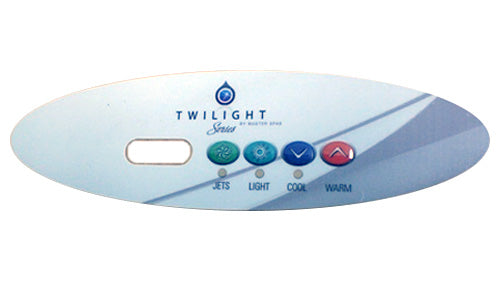 Master Spa X509056 4 Button Overlay for Twilight Series Corner Spa 2010 Front View