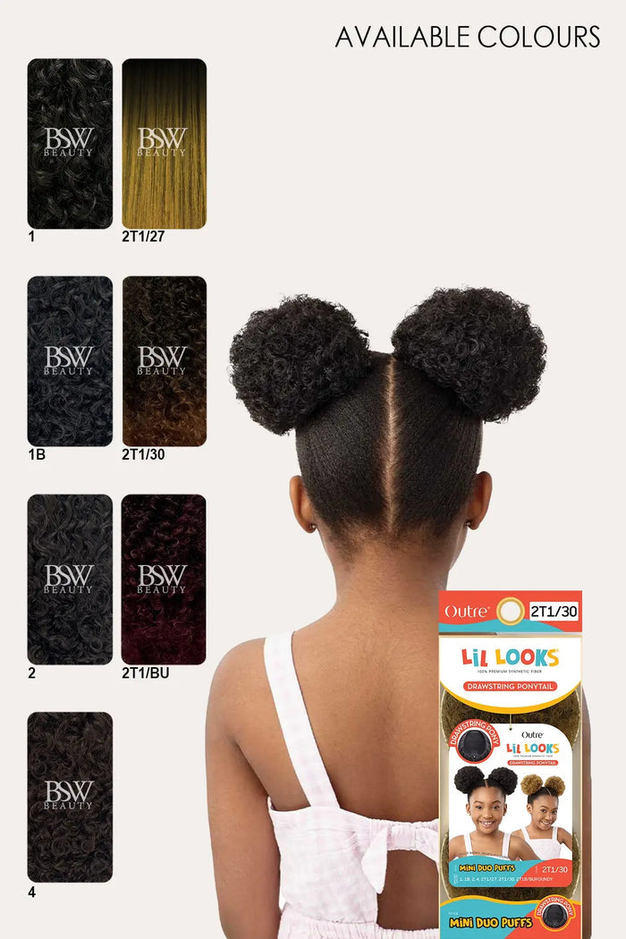 OUTRE LIL LOOKS DRAWSTRING PONY - MINI DUO PUFFS - BSW BEAUTY CANADA