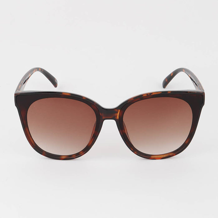 Round Large Frame Cateye Sunglasses