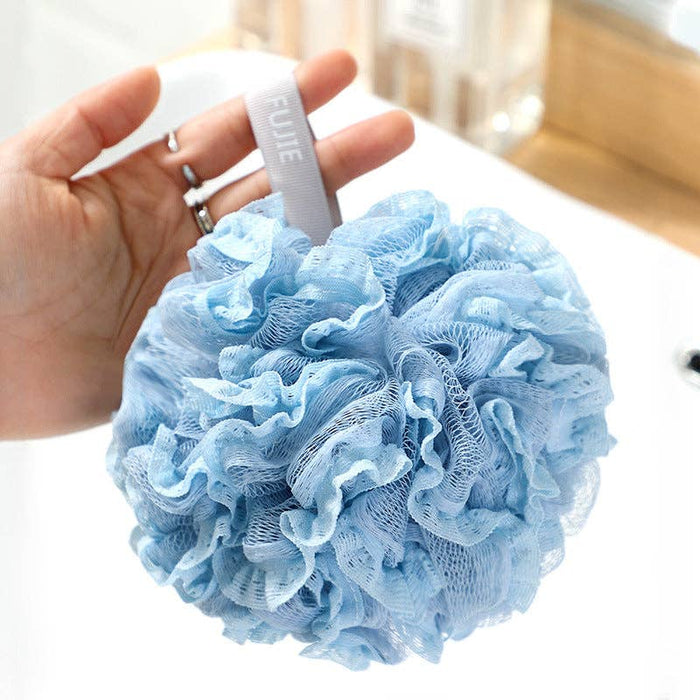 WEST AUSSIE SUPPLIES - PAPO- Lace Shower Pouf Premium Quality and Rich Foaming: BLUE