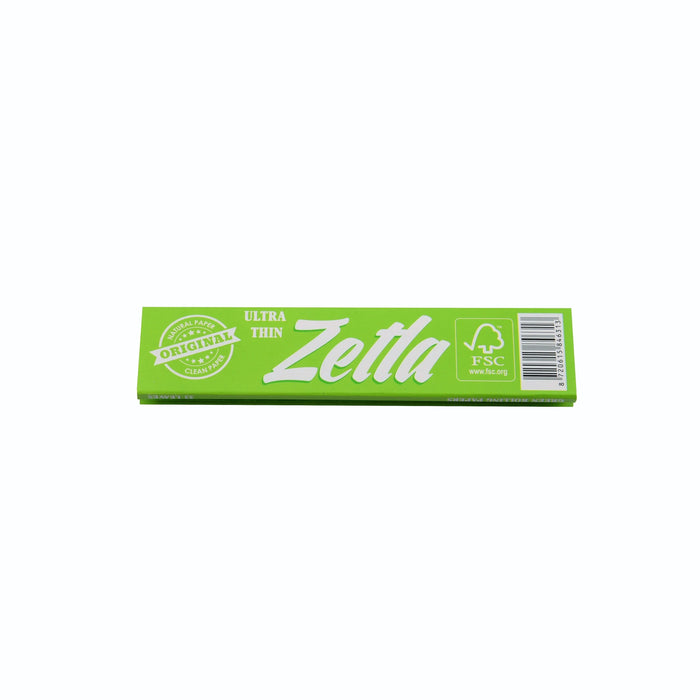 Zetla Rolling Papers Green King Size Slim (50 Packs) - Zetla
