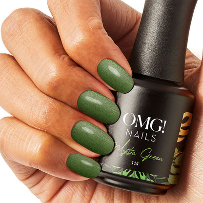 114 Mystic Green Gel Polish