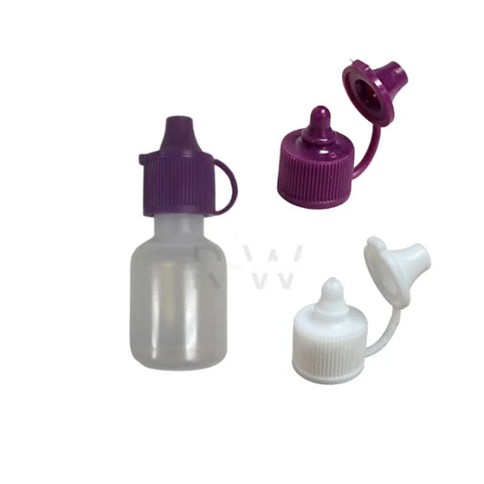 1/4 OZ Natural HDPE Plastic Hard Bottle (Wholesale)