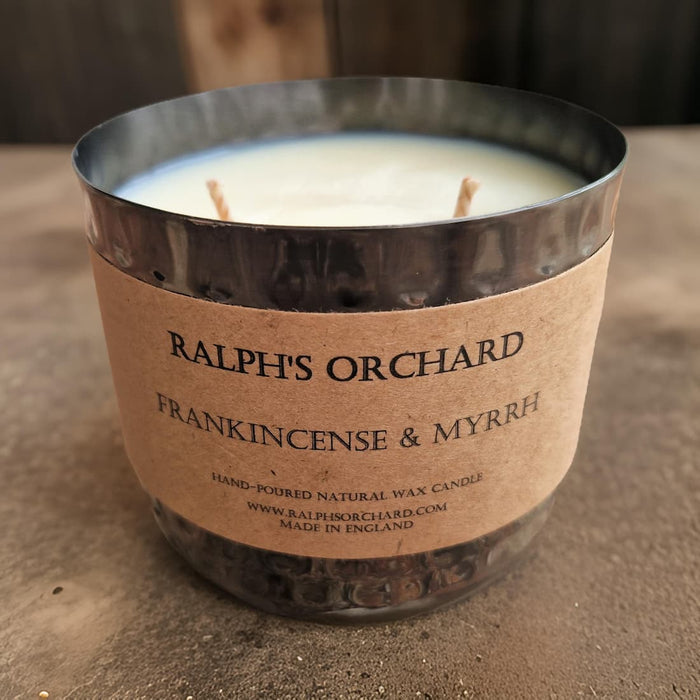 2-Wick Dimpled Black Candles
