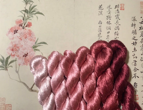 80m Suzhou Embroidery Untwisted Mulberry Silk Thread(#024  80m*6) - Ronghua Threads