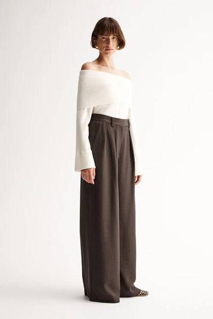 ALEXA KNIT TOP | Ivory - Darling & Domain
