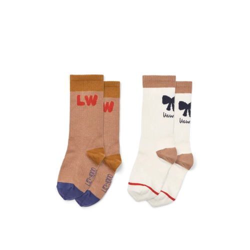 Liewood - Annette Socks - Tuscany Rose/Creme De La Creme Mix