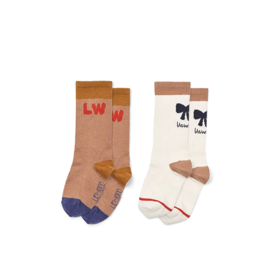 Liewood - Annette Socks - Tuscany Rose/Creme De La Creme Mix