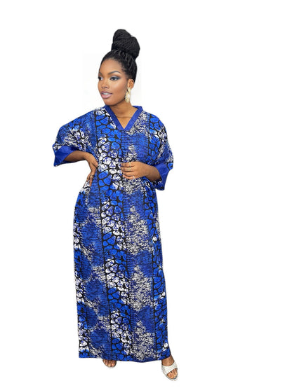 Ayana Luxe Bubu Dress Mixed Fabric