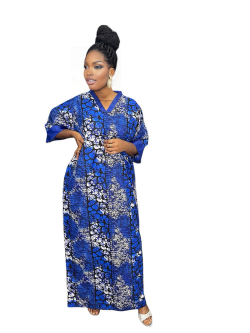 Ayana Luxe Bubu Dress Mixed Fabric