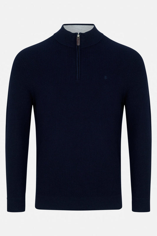 Benetti Olive 1/4 Zip Knit