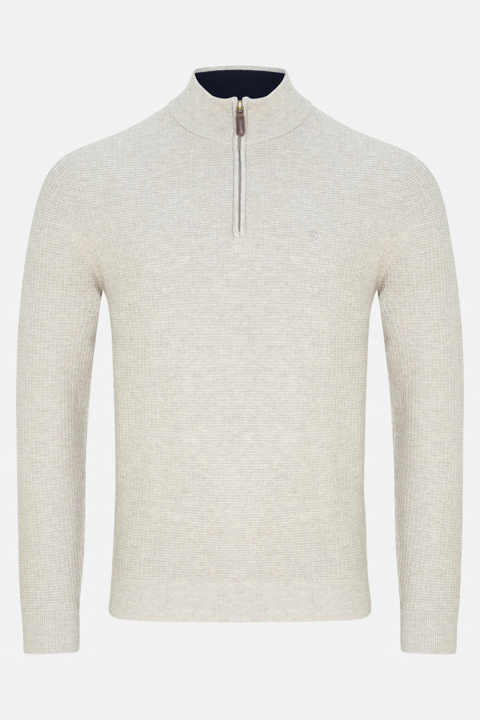 Benetti Olive 1/4 Zip Knit