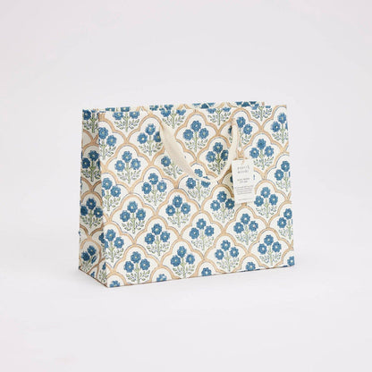 Block Printed Gift Bags (Medium) - Indigo - Magnolia Lane co. Home + Garden + Gift
