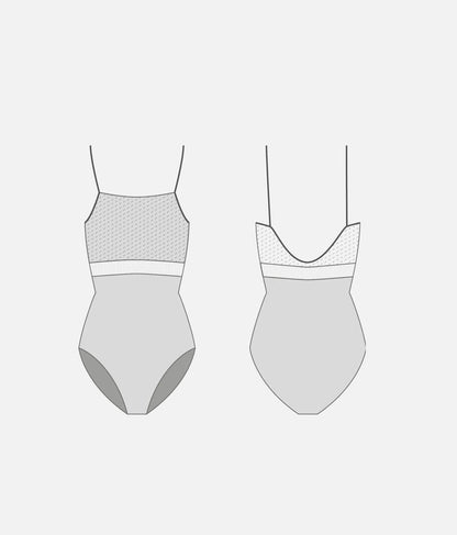 BRIGID DI Atlantic • Camisole Ballet Leotard with Sheer Waist Detail