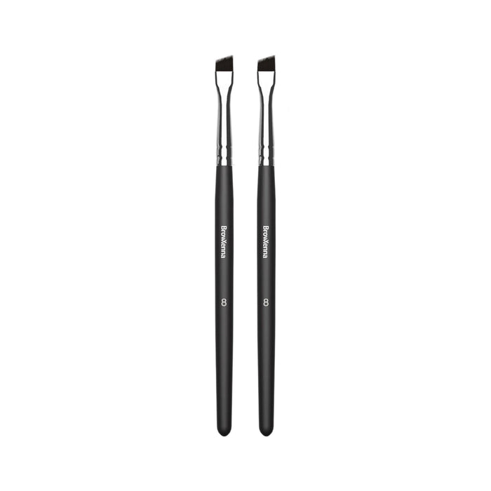 BrowXenna No.8 Beveled Brush - Set of 2