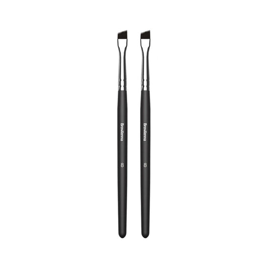 BrowXenna No.8 Beveled Brush - Set of 2