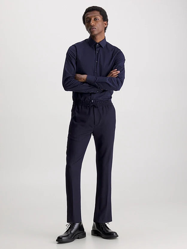 Calvin Klein Poplin Stretch Slim Shirt
