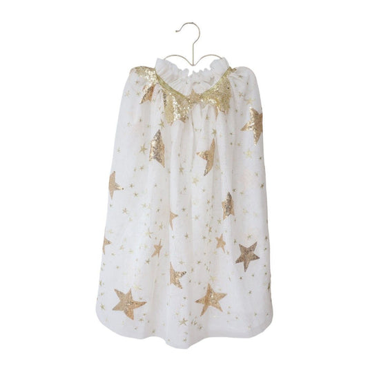 Le Petit Souk - Cape Dress Up - Gold Sequin Star