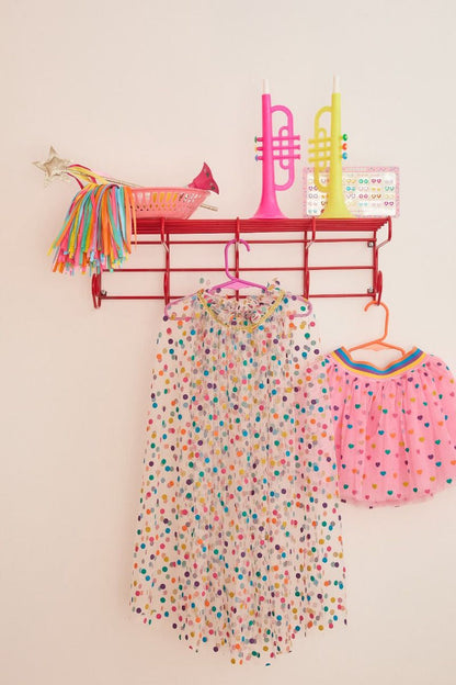 Le Petit Souk - Cape Dress Up - Multicoloured Polka Dot Tulle - Lifestyle Cut