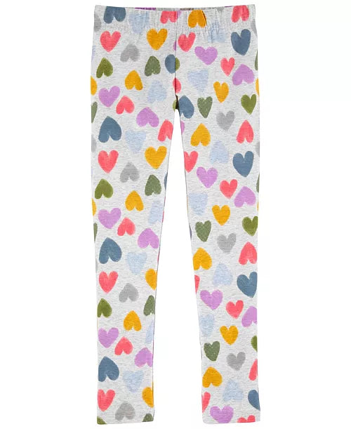Carter's Little Girls Heart Leggings