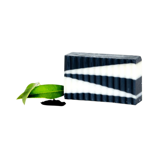 Charcoal Shea Myrtle Face Bar | Face Cleansing Shea Butter Soap With Tea Tree - Whitsunday Myrtle