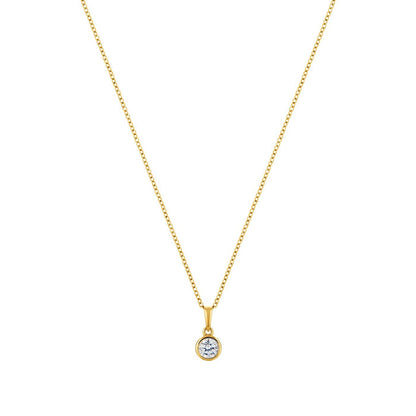Circle of Life Gold plated sterling silver necklace