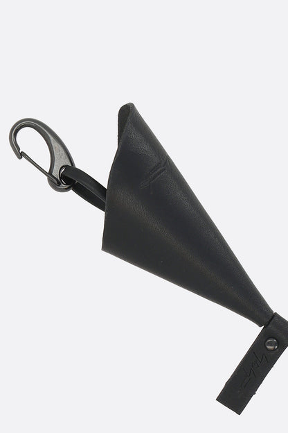 Cowbell keychain in smooth leather