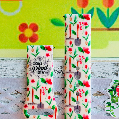 Crazy Plant Lady Print Silicone Band For Samsung Watch