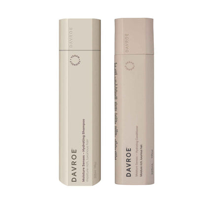 Davroe Moisture Senses Hydrating Shampoo, Conditioner & Ends Repair Leave-In Treatment