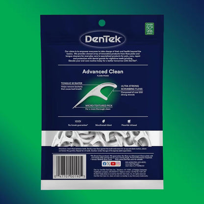 DenTek Triple Clean Floss Picks, 150 Ct - 30 Pack