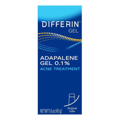 Differin Gel 0.1% Adapalene Acne Treatment – 1.6 oz - 12 Pack