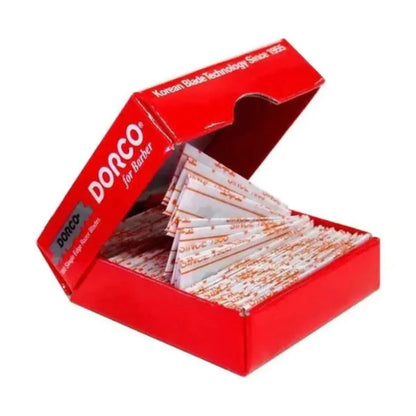 Dorco Half Edge Razor Blades – Red 100 Pack - BUYBARBER.COM