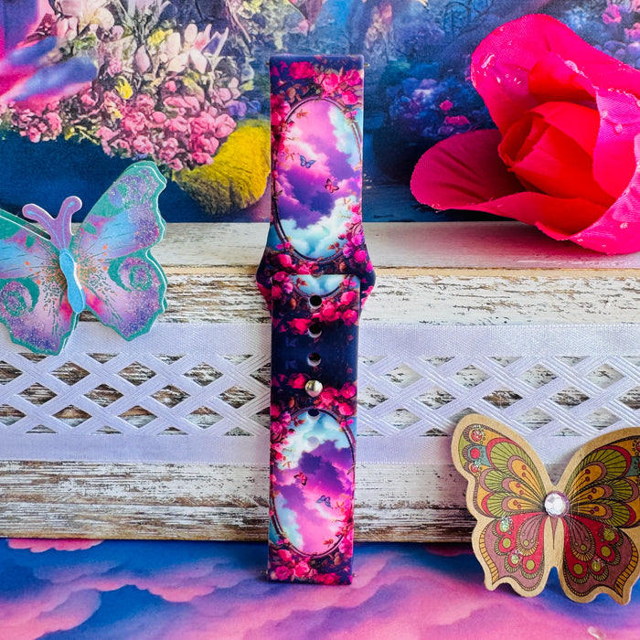 Enchanted Skies Print Silicone Band For Samsung Watch