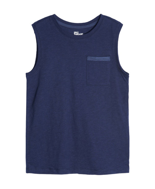 Epic Threads Big Boys Solid Pocket Tank Top