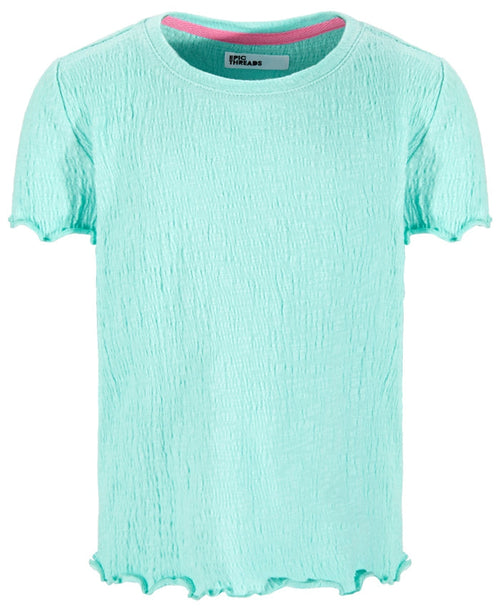 Epic Threads Girls Solid-Color Textured T-Shirt - Refreshing Teal