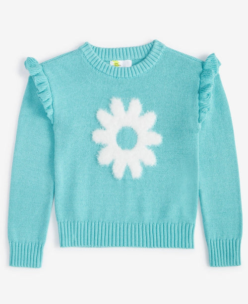 Epic Threads Toddler Girls Flower Ruffled Sweater
