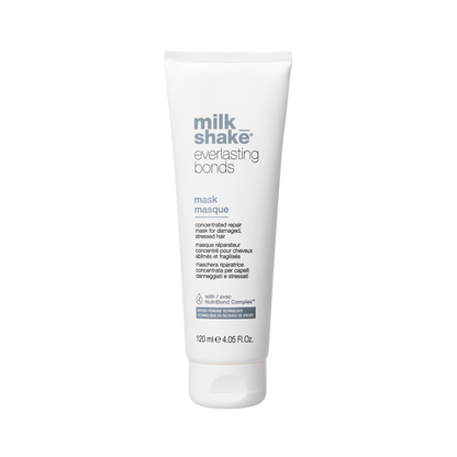 Tube of milk_shake everlasting bonds mask on a white background